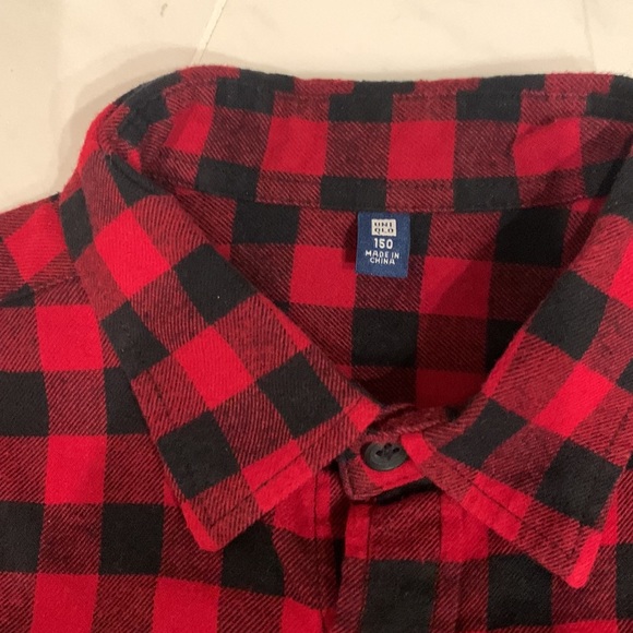 BOGO Uniqlo lumberjack  shirt shacket kids 10-11 - Picture 3 of 4